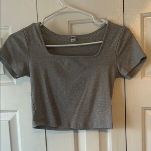Gray Women's Crop Top